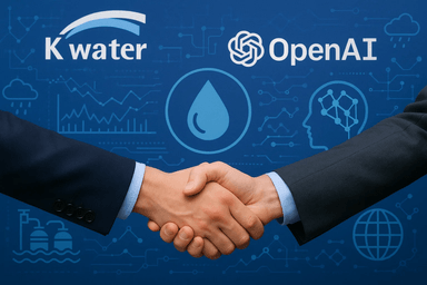 K-water–OpenAI, AI로 물관리·기후재난 예측 혁신 손잡다
