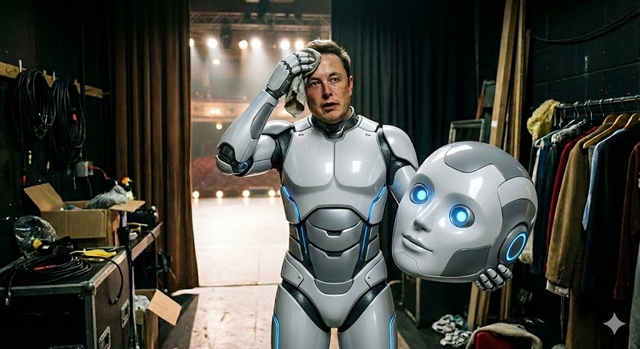 테슬라 휴머노이드 ‘옵티머스’, 시연 중 수상한 자세와 함께 넘어져… 원격조종 논란 재점화