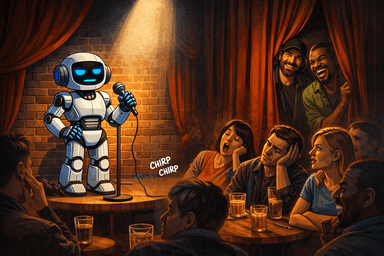 AI가 아직 대체할 수 없는 영역은 '유머'…도구로는 쓰되, 무대는 아직 인간의 몫