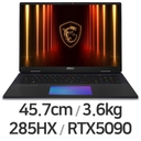 MSI 타이탄 18 HX AI A2XWJG-U9 UHD+ Mini LED W11(SSD 4TB) 상품 이미지